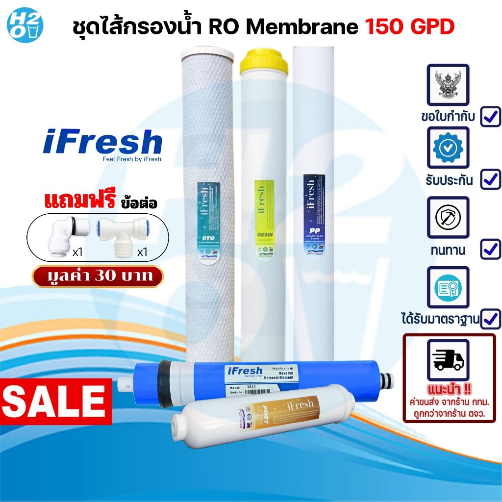 ชุดไส้กรอง ไส้กรองตู้น้ำหยอดเหรียญ  PP Resin Carbon Block Gac ไส้กรอง RO 150G / Post carbon มี 6 แบบ