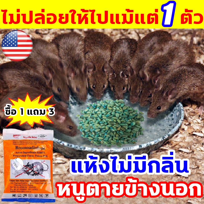 1 คืน หนูตายหมด ยากำจัดหนู หลังจากตายก็จะกลายเป็นศพแห้ง ยาฆ่าหนู ชนิดไม่ต้องผสมอาหาร ยาเบื่อหนู ไล่หนู ยาเบื่อ หนู