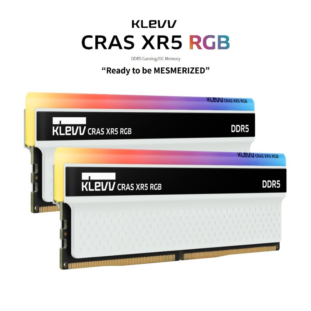 32GB (16GBx2) DDR5 6000MHz RAM (หน่วยความจำ) KLEVV CRAS XR5 RGB GAMING OC MEMORY (KD5AGUA80-60A320S)- LT