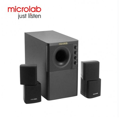Microlab X2 / 2.1 BT Bluetooth Speaker 2.1 ลำโพงบลูทูธ สำหรับคอมพิวเตอร์ 2.1 ริมแดง