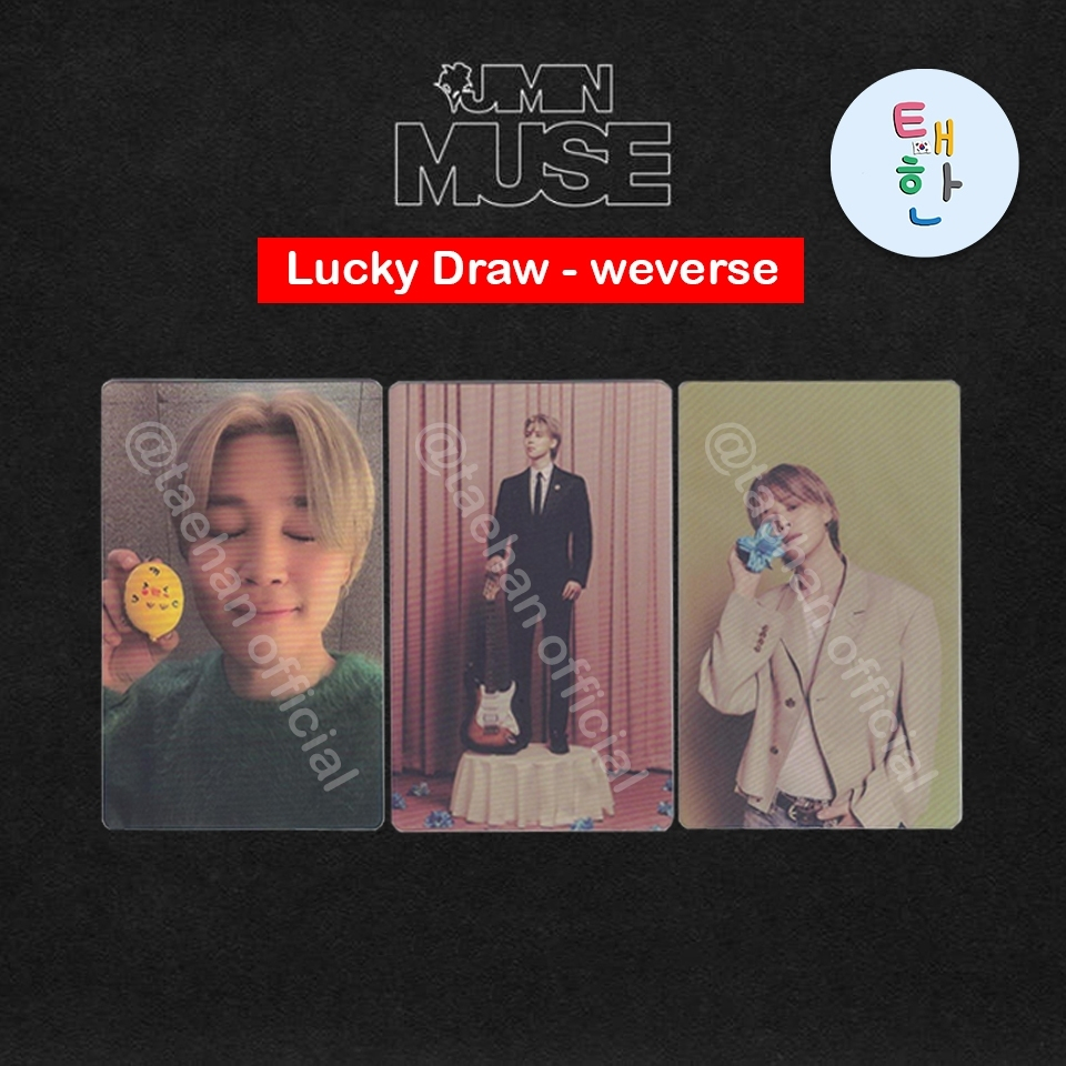 ✅พร้อมส่ง 🔴ลด 30% SHOPEE LIVE🔴 [BTS] การ์ดอีเว้นท์ ของอัลบั้ม JIMIN Second Solo Album, “MUSE” (LUCKY