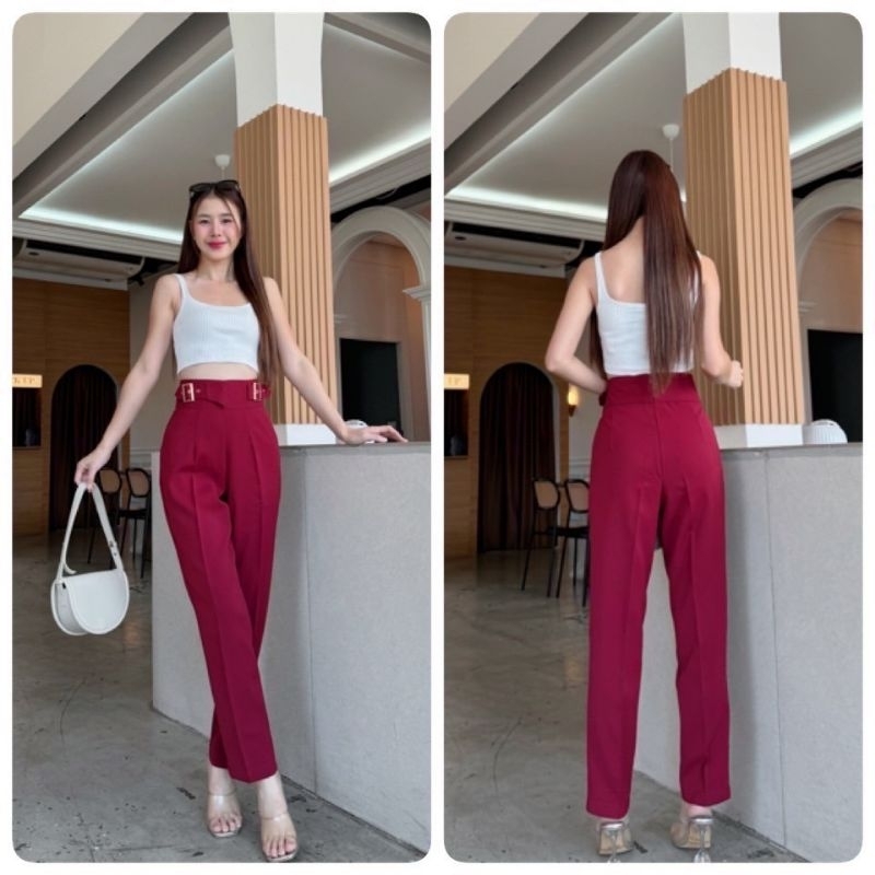 👉Beer&Oil ผ้าลิลลี่ซิปหลังแต่งเอวกระบอกเล็ก  (ใส่เที่ยว+ใส่ทำงาน) สนใจสีเพิ่มเติมรบกวนทักแชทค่ะ