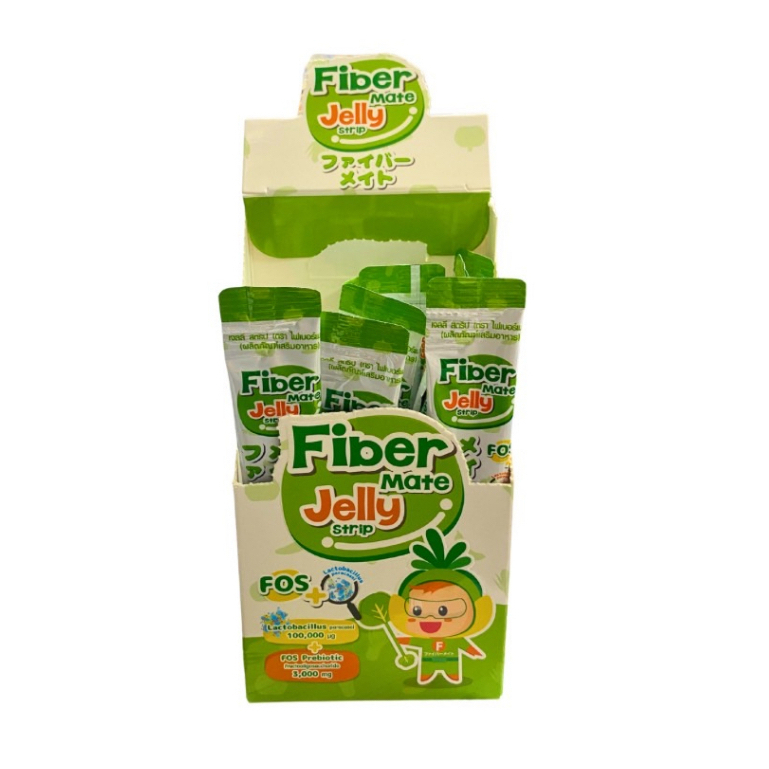 Fiber Mate Jelly  ไฟเบอร์เมท เจลลี่ ไฟเบอร์ โพรไบโอติก พรีไบโอติก  (1 กล่อง = 10 ซอง ) ราคายกกล่อง