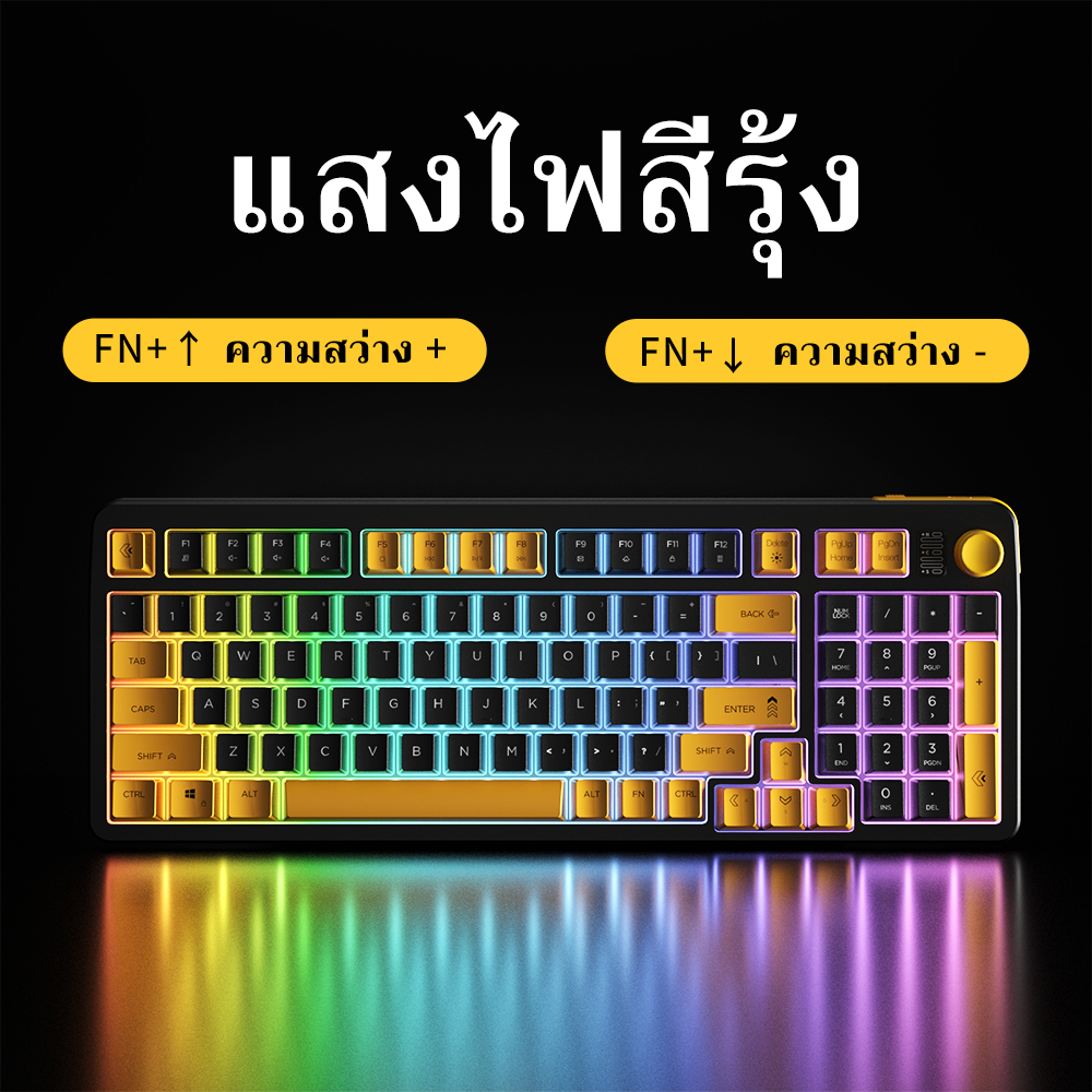 ZIFRIEND คีย์บอร์ดเกมมิ่ง BM98 เมมเบรนคีย์บอร์ด
