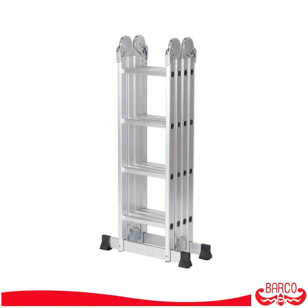 BARCO บันไดอเนกประสงค์อลูมิเนียม รุ่น M3 4x4 16 ขั้น 4.58 เมตร ข้อต่อและยางกันลื่นหนาพิเศษ