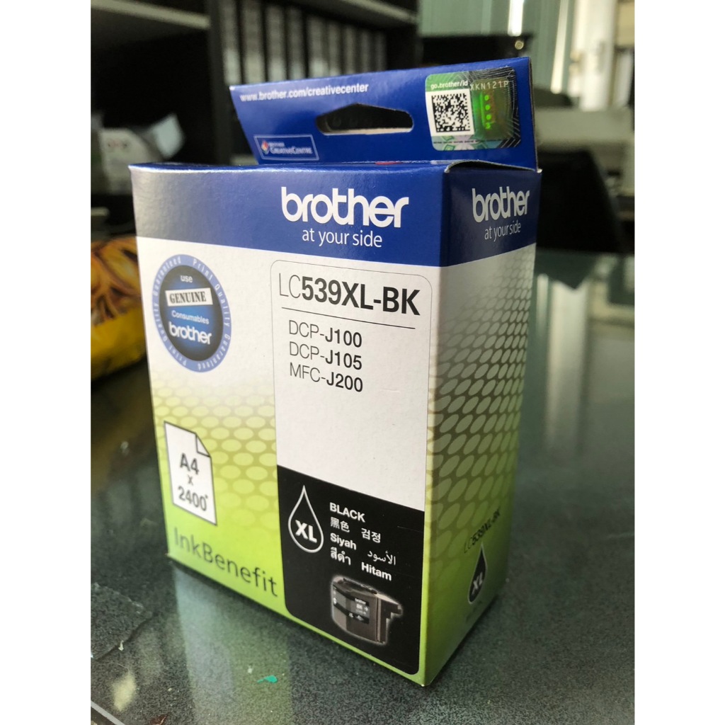Brother LC-539XLBK Black Ink Cartridge ตลับหมึก สีดำ อิงค์เจ็ทรุ่น DCP-J100, DCP-J105, MFC-J200
