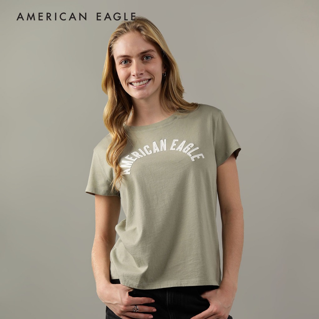 American Eagle Classic Graphic Tee เสื้อยืด ผู้หญิง กราฟฟิค (NWTS 037-9300-309)