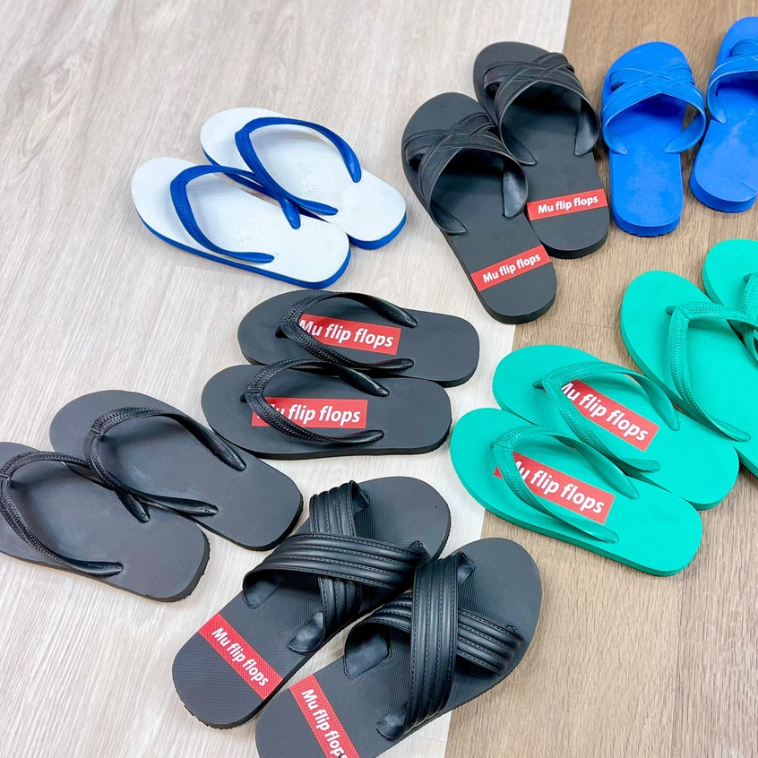 รองเท้าแตะฟองน้ำ Mu flip flops BOTO หูหนีบ size9-12 Rubber sandals 3หู หนีบ แตะหนีบ รองเท้าฟองน้ำ 3e