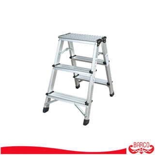 BARCO บันไดอลูมิเนียมรุ่นน้ำหนักเบา ขาใหญ่ ขึ้น2ทาง 3 ขั้น 58 ซม