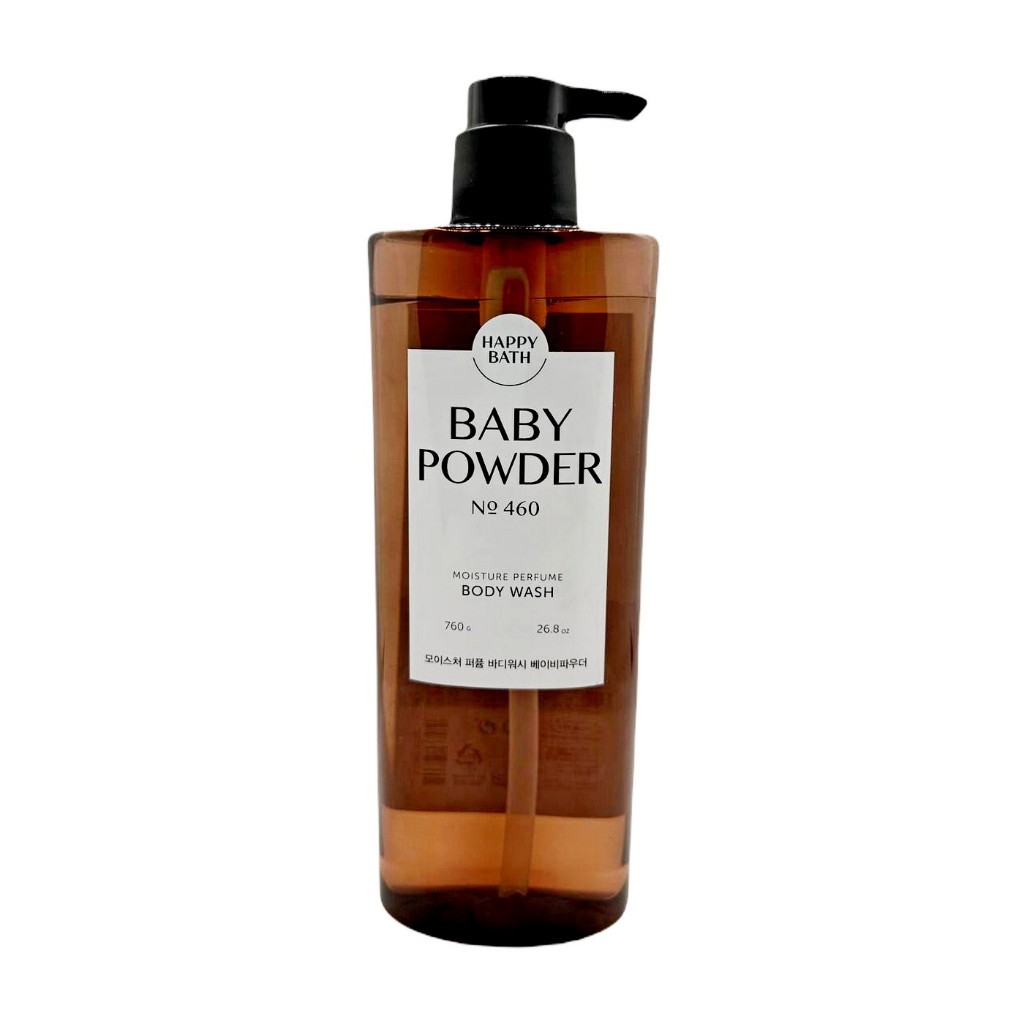 ของแท้/พร้อมส่ง Happy Bath Body Powder No.460 Moisture Perfume Body Wash 760 g.