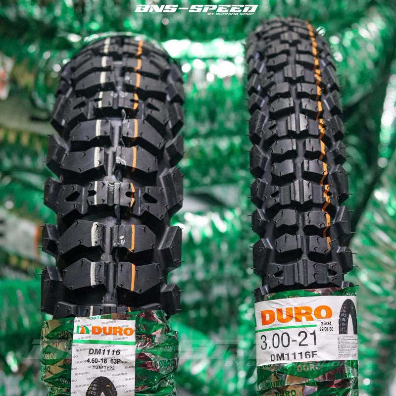 ยางกึ่งวิบาก DURO DM1116 ( 3.00-21, 4.60-18 ) ปีใหม่ล่าสุด