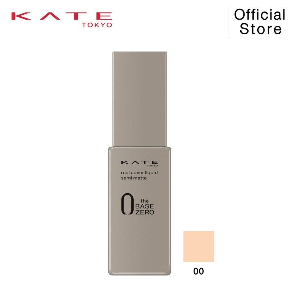 KATE รองพื้น ปกปิดเรียบเนียน REAL COVER LIQUID SEMI-MATTE