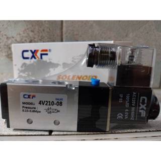 CXF  โซลินอยด์วาล์ว solenoid valve CXF รุ่น 4V210-08 (PORT 1…