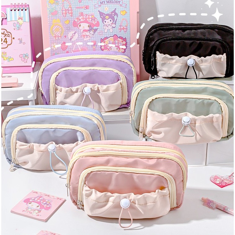 กระเป๋าเครื่องเขียน กระเป๋าดินสอ กล่องดินสอ muji ขนาดใหญ่ จุของได้เยอะ ลายน่ารัก เหมาะกับนักเรียน สํ