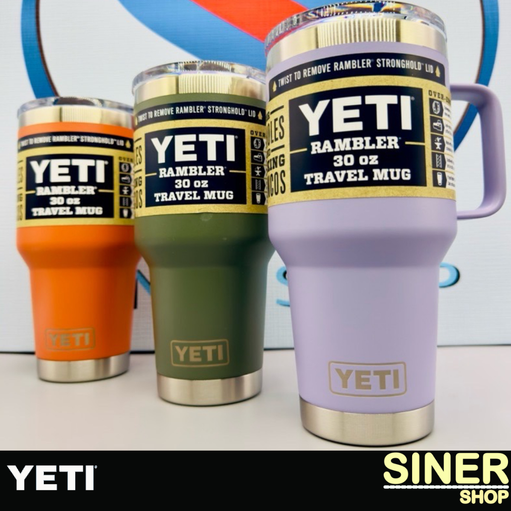 แก้วเยติของแท้ % • YETI RAMBLER 30oz MUG TRAVEL ™ ( ฝาสไลด์แม่เหล็กแบบเกลียว ) - 880 ml -