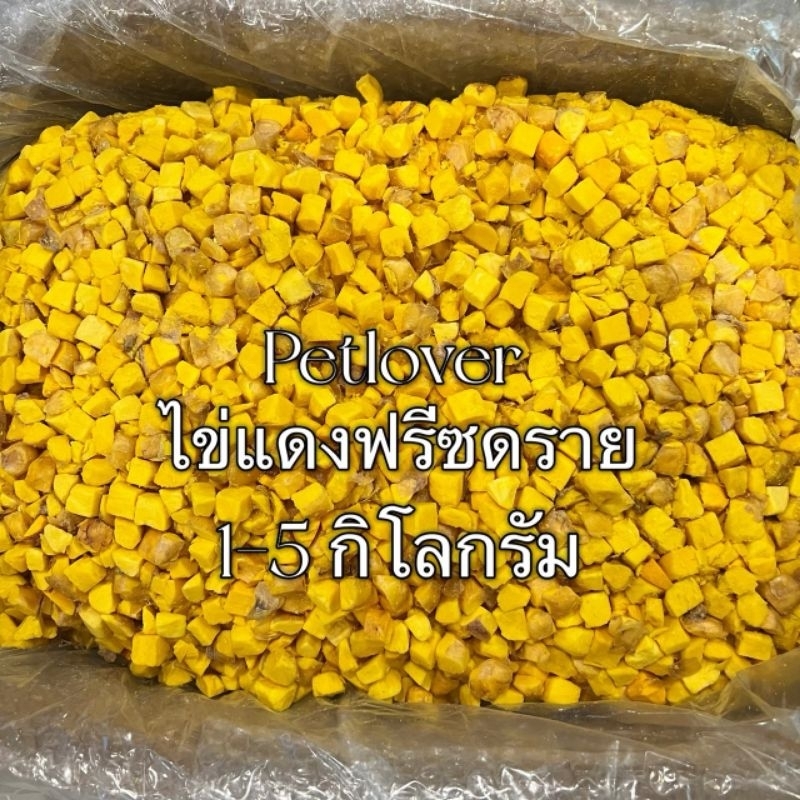 ไข่แดง ไข่แดงฟรีซดราย 1กิโล 3กิโล 5กิโล ขนมแมว ไข่แดงฟรีซดราย ฟรีซดรายแมว ไข่แดงฟรีซดรายแมว Freeze Dried ฟู้ดเกรด100%