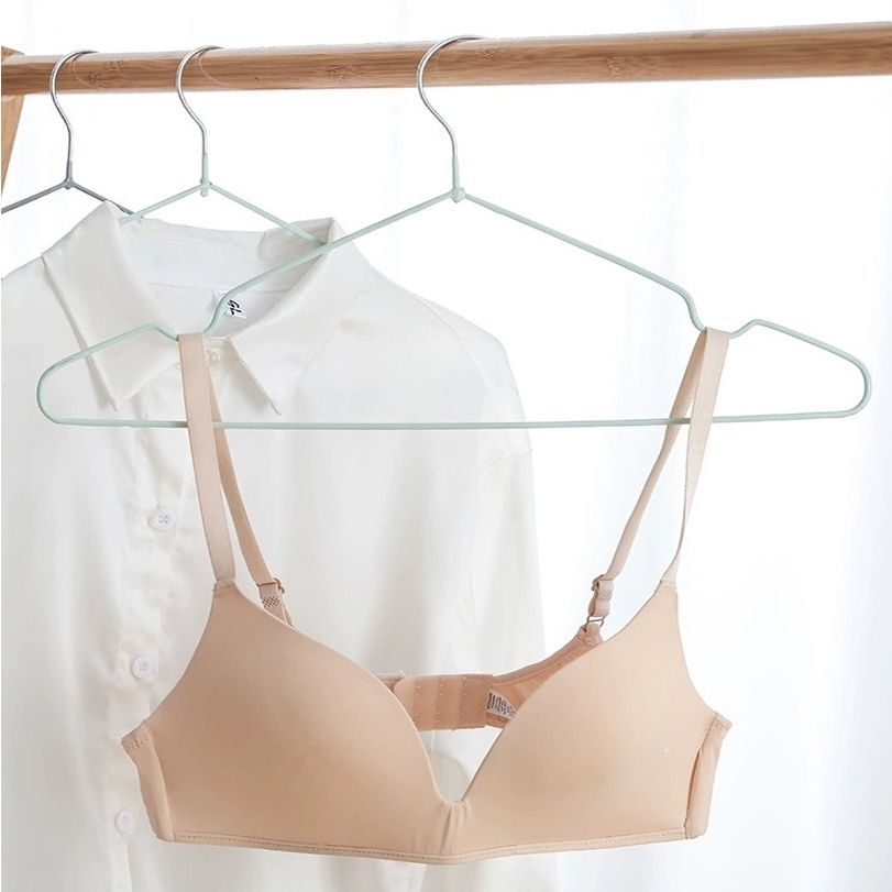 LIIFUNG ไม้แขวนเสื้อผ้า (1แพ็ค/10 ชิ้น) ไม้แขวนเสื้อเคลือบซิลิโคนกันลื่น ทนทานใช้งานได้ยาวนาน - 4