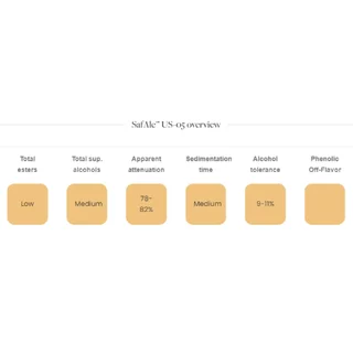 ยีสต์หมักเบียร์ Fermentis SafAle US-05 #homebrew