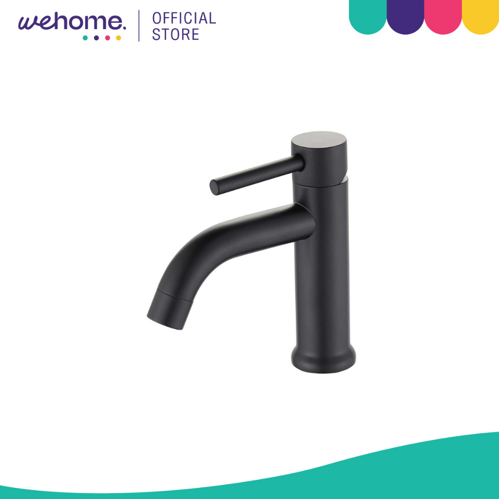 RASLAND ก๊อกน้ำเย็นอ่างล้างหน้า รุ่น Matt Black RA BLK-30434 |PCS|