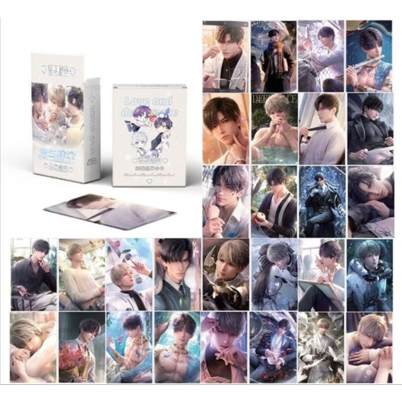 Photocard Hologram (สุ่มฟรี) โปสการ์ดโฮโลแกรมเลเซอร์ โฟโต้การ์ดเลเซอร์ การ์ตูน BL การ์ตูนน่ารัก ลายก