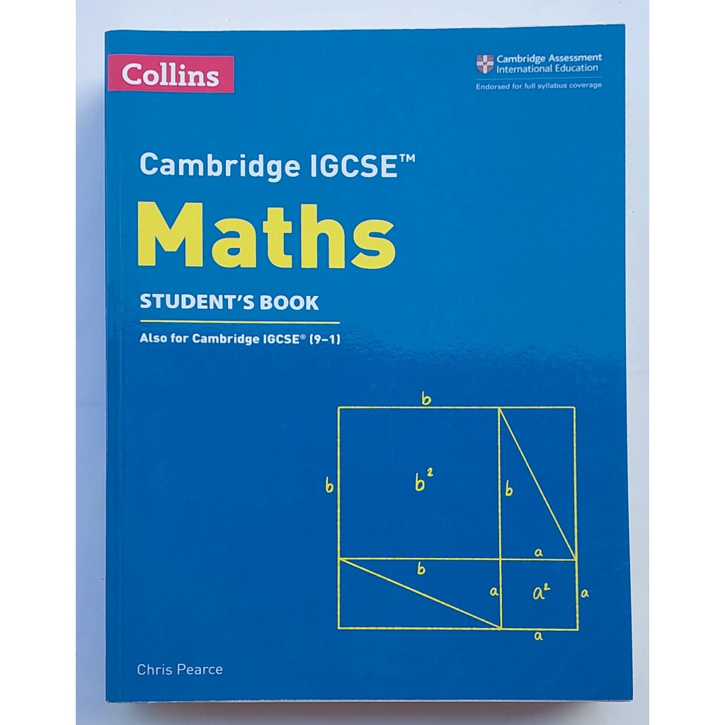 หนังสือ แบบเรียน คณิตศาสตร์ ภาษาอังกฤษ CAMBRIDGE IGCSE Maths STDDENT'S BOOK 755Page