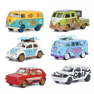โมเดลรถเหล็ก majorette ชุด VOLKSWAGEN (รถ+กล่องเหล็ก) ลิขสิทธิ์แท้ เปิด-ปิดประตูได้ สเกล1/64 รถของเล่น ของสะสม MJ55005