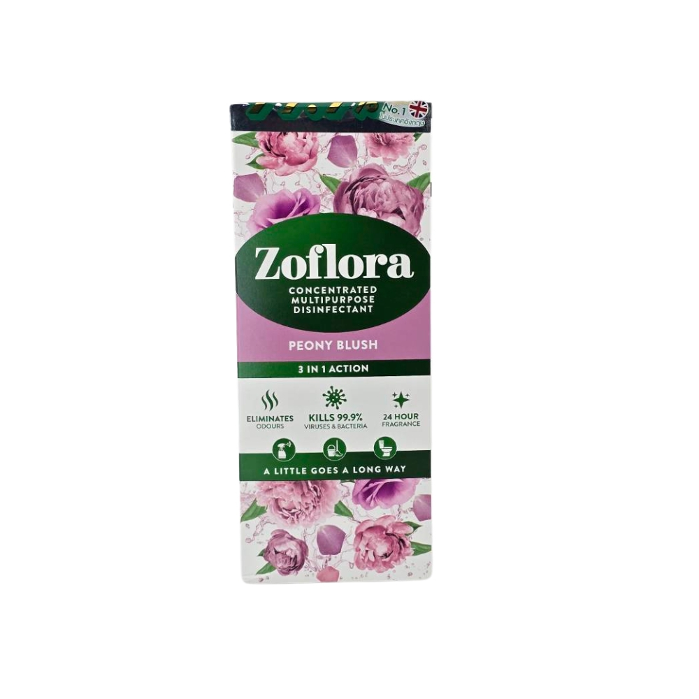 น้ำยาฆ่าเชื้ออเนกประสงค์ โซฟลอรา กลิ่น พิโอนี บลัช Zoflora Peony Blush ขนาด 500 ml.