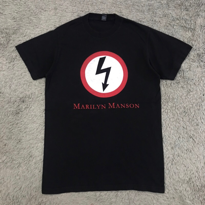 เสื้อยืดแขนสั้นวง Marilyn Manson มือสอง ของแท้