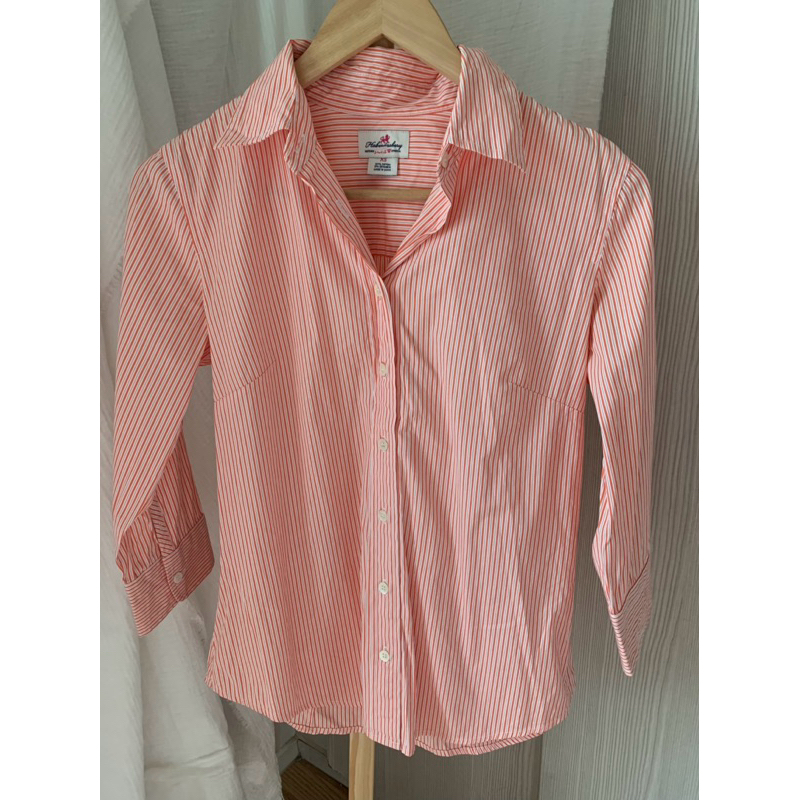 เสื้อเชิ๊ตผ้าฝ้าย J.crew เเขน 4 ส่วน อกเสื้อ 36 รหัส S020