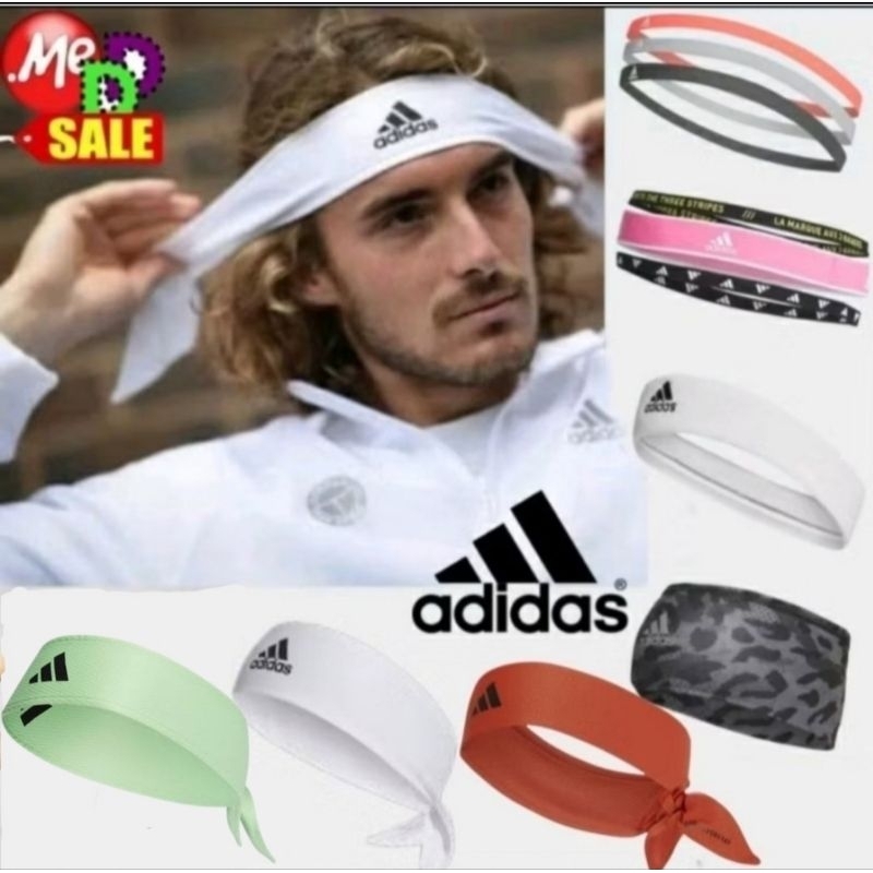 Adidas - ใหม่ แถบคาดศีรษะเทนนิส AEROREADY HEADBAND GM4528 GE2011 CF6925 GJ8301 GM6563 HD7320 IC3564 IC3564 IR9978
