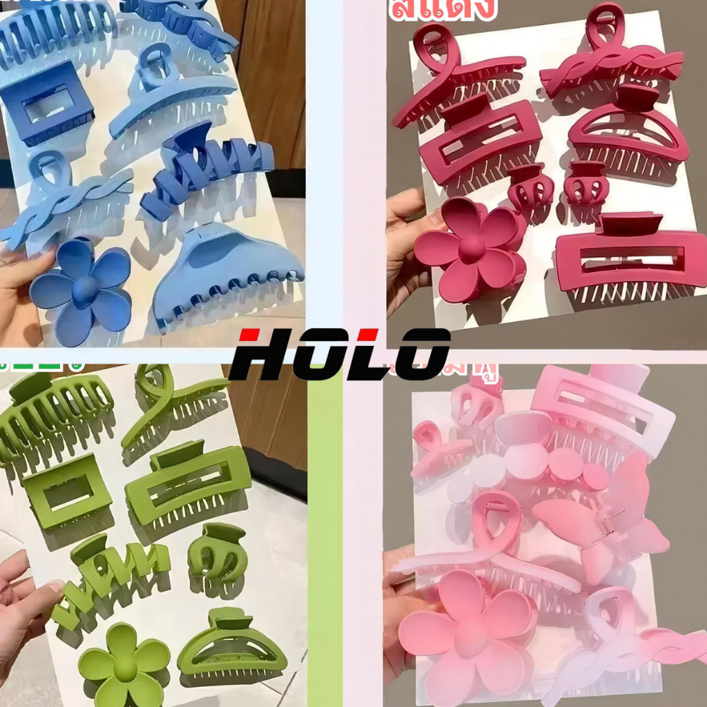 สไตล์ใหม่ เวอร์ชั่นเกาหลี ขายร้อน ชุด 8 ชิ้น คลิปฉลามคลิปผม ฤดูร้อน หลายสี การไล่ระดับสี ขนาดควีนไซส์ ความเรียบง่าย ระดั