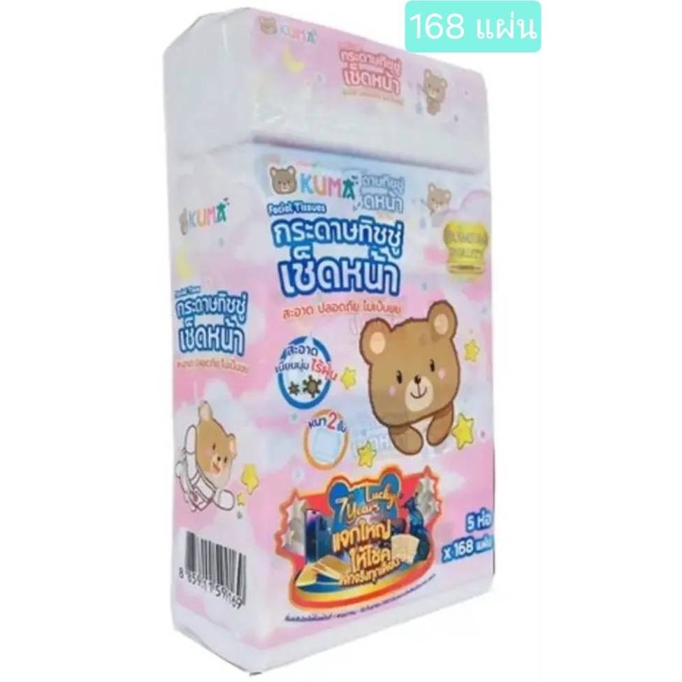 ทิชชู่คุมะ-1หิ้ว บรรจุ 5 แพ็ค กระดาษเช็ดหน้า#KUMA
