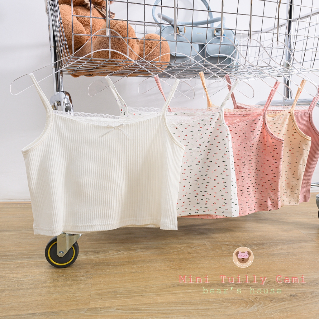 Mini Tuilly Cami สายเดี่ยวลายดอกไม้น่ารักตะมุตะมิ งานนำเข้า