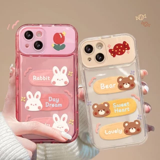 สำหรับ iPhone 11 15 14 13 12 Pro MAX 8 14 Plus XS MAX สวนสัตว์แพนด้าลิงสิงโตรูปแบบพลิกโทรศัพท์กรณีเคสไอโฟนคู่ลายการ์ตูน