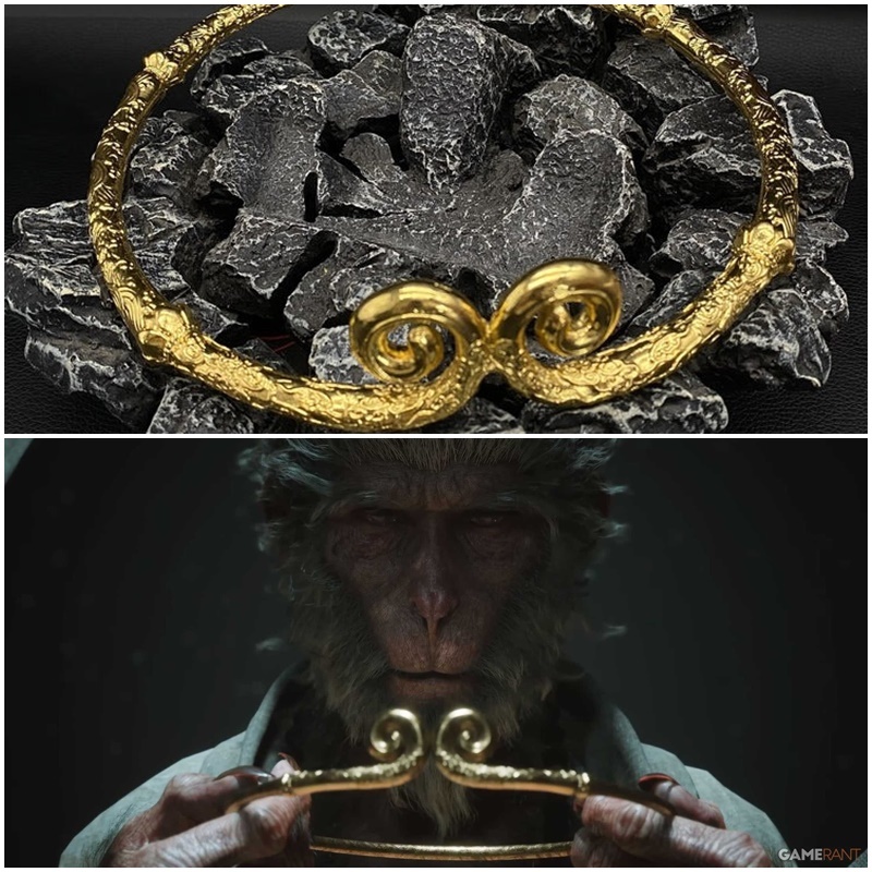 🔥🐵พร้อมส่งใน 24 ชม. มงคลรัดหัว,มงคลรัดเกล้า,มงกฎรัดหัว หงอคอ จาก BLACK MYTH WUKONG (สีทองทำเก่า)