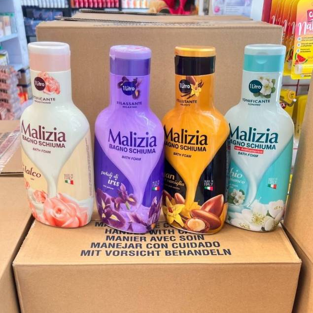 🚀Made in italy ครีมอาบน้ำ🚀 Malizia Bath Foam (Bagno Schiuma) bath foam 1000ml