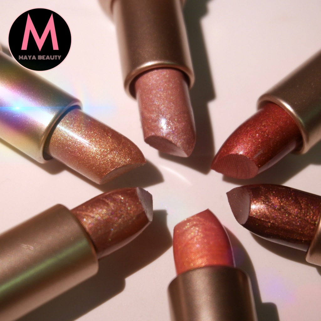 {24แท่ง} Kiss Beauty Naked Moist Metallic Lipstick ลิปสติกเมทัลลิค หลากสี เงางาม ริมฝีปากประกายมุก