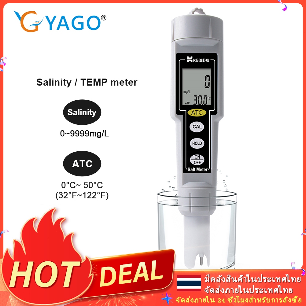 CT-3081 จอแสดงผลดิจิตอลแบบพกพา Salinity Meter ปากกาชนิดความแม่นยำสูงเครื่องวัดเกลืออิเล็กทรอนิกส์