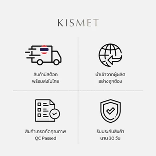 Kismet แหวนมินิมอล ตัวเรือนสแตนเลส สีเงิน Silver หน้ากว้าง 1 มิล ทรงเหลี่ยม Gray & Gold Jewelry [KRN141]