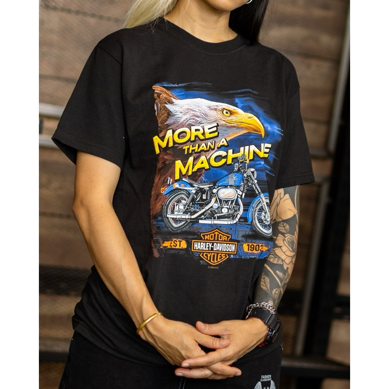 New Arrival เสื้อยืด OLP ลิขสิทธิ์แท้ Harley-Davidson of Thonburi Forward Black 40291665