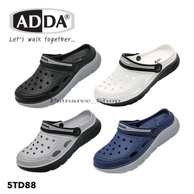 ⭐️พร้อมส่ง⭐️ADDA 2density รุ่น 5TD88 รองเท้าแตะ แบบหัวโต สำหรับผู้ชาย Size 7-10