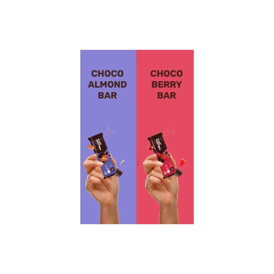 Max Protein Bars Dual Flavor (Pack of 2) โปรตีนบาร์ ขนมโปรตีน 2 รสชาติ ช็อคโกเบอรรี่ ช็อคโกอัลมอนด์