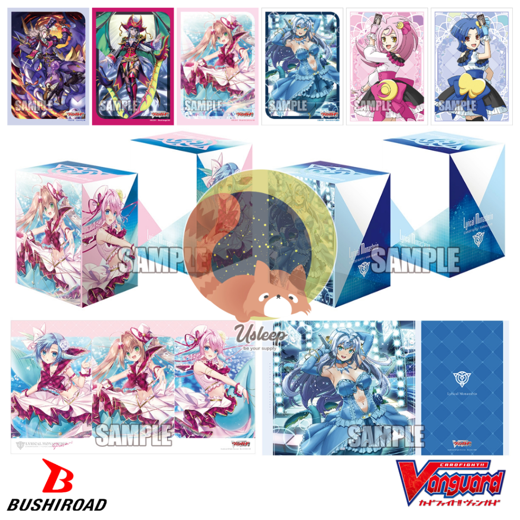 Bushiroad Sleeve Mini & Deck Holder V3 & Rubber Mat V2 Cardfight!! Vanguard : Harri, Vert, Coral, Luna, Amu
