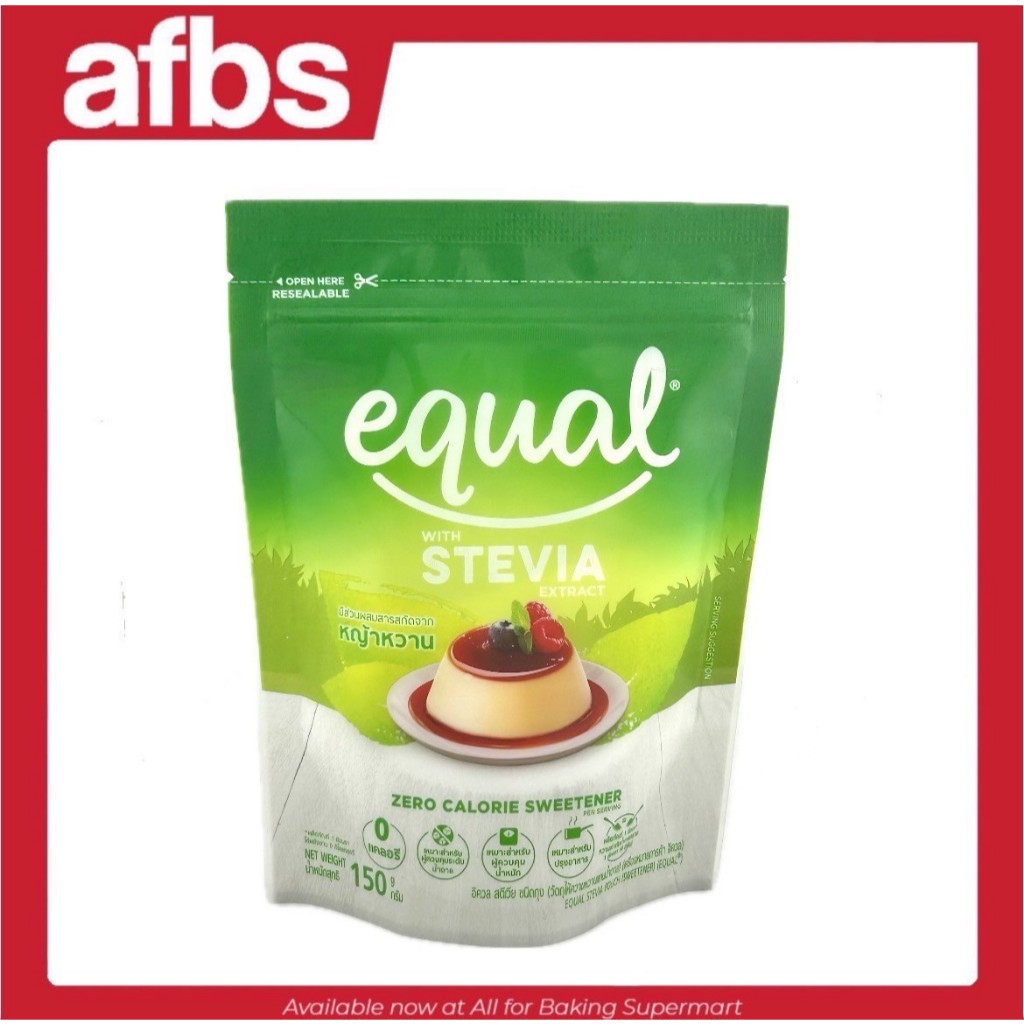 SUPERMART STEVIAEqual น้ำตาลหญ้าหวาน 150 g.หญ้าหวานอิควลสตีเวียผลิตภัณฑ์น้ำตาลจากหญ้าหวานธรรมชาติ #1