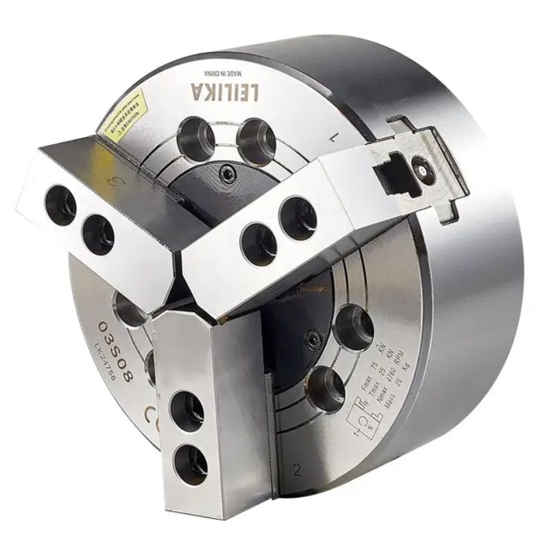 LEILIKA : HYDRAULIC CHUCK for CNC : /หัวจับไฮดรอลิค รูทะลุ 3จับ: 5,6,8,10,12นิ้ว รับประกัน3ปี ราคา ถูกที่สุด โปรบีเคเค