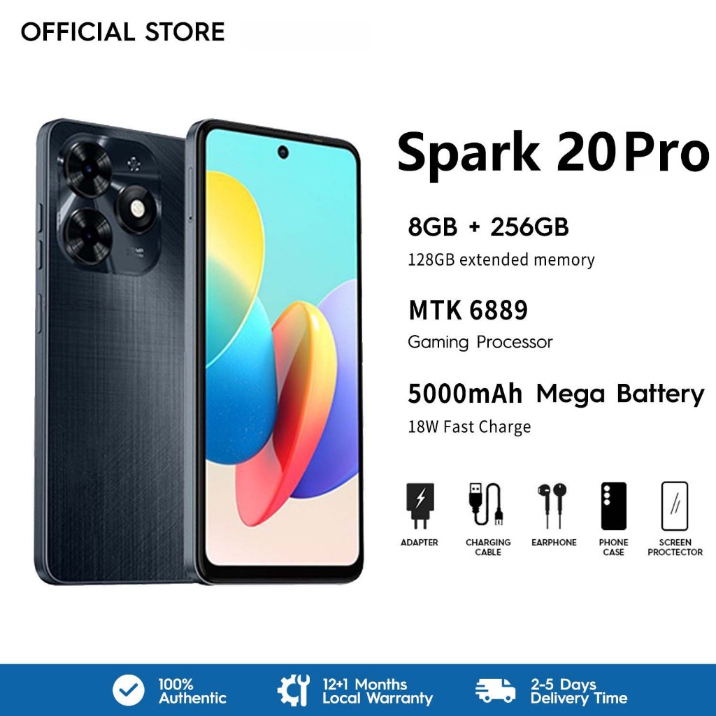 【COD】spark 20 Pro 5g โทรศัพท์ 6.78''HD [8+512GB/12+512GB] มือถือ smartphone สมาร์ทโฟน โทรศัพท์เกม
