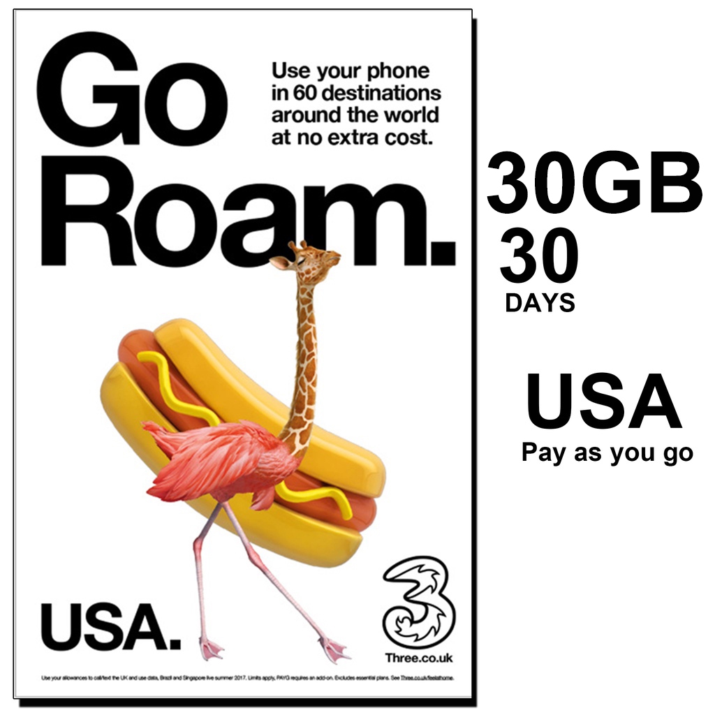 ซิมการ์ดประเทศสหรัฐอเมริกา, ซิมการ์ดโรมมิ่งประเทศสหรัฐอเมริกา, USA Sim Card, United States Travel Ro