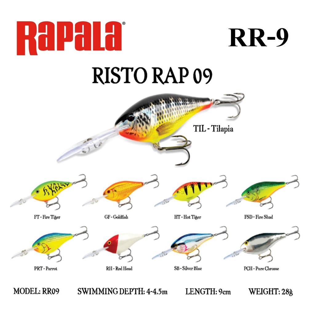 ราพาล่าริสโต้9 RR-9 RAPALA RISTO RAP RR9