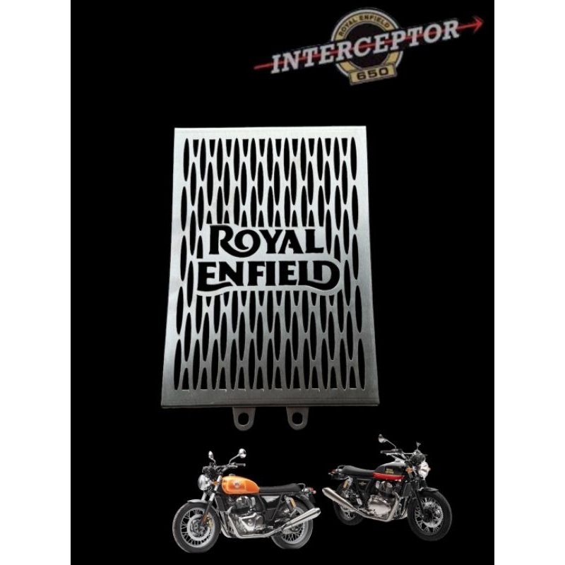 การ์ดหม้อน้ำ Royal Enfield Interceptor 650 RE650 สแตนเลส การ์ดหม้อน้ำ