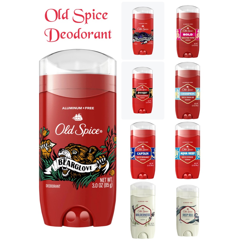 Old Spice Deodorant Aluminum Free เนื้อเจลสีฟ้า ขนาด 85g